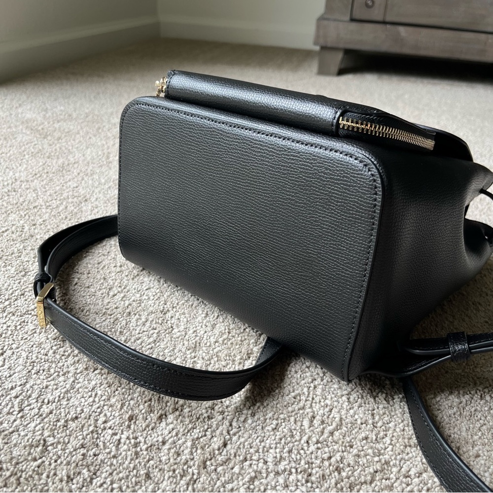 Kate Spade Black Leather Backpack - Picture 6 of 8
